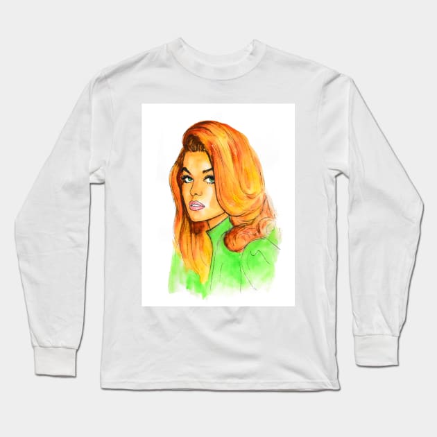 Ann-Margret Long Sleeve T-Shirt by Svetlana Pelin